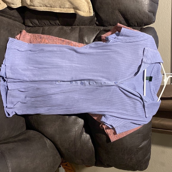 2 rompers one purple other is blue. both size large never worn. $10 for both - Picture 2 of 2